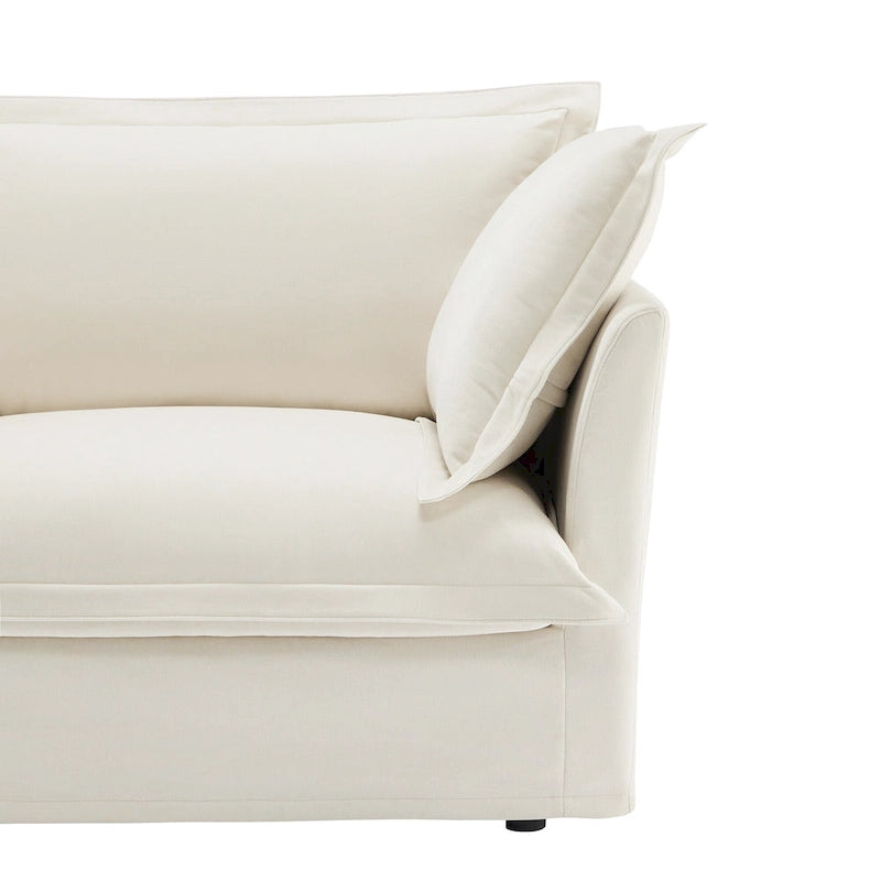 83.4" 2-Seater Sectional Sofa with Ottomans