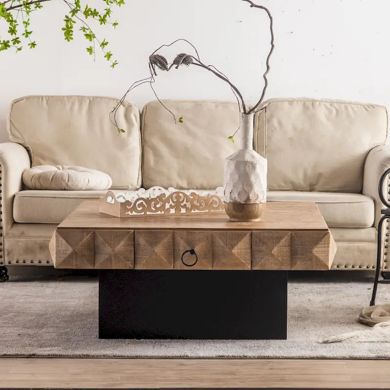 Retro Fashion Style Coffee Table,Suitable for Living Room,Office,and Dining Room