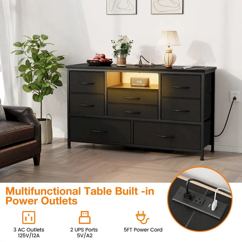 Chest of Drawers with AC Outlets