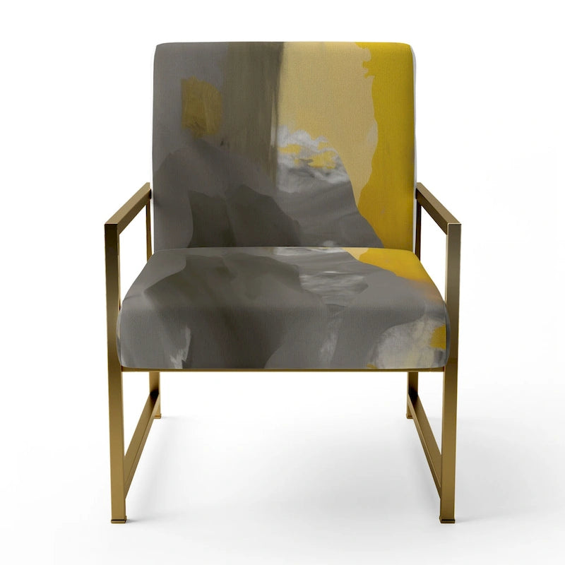 Upholstered Abstract Accent Chair & Arm Chair