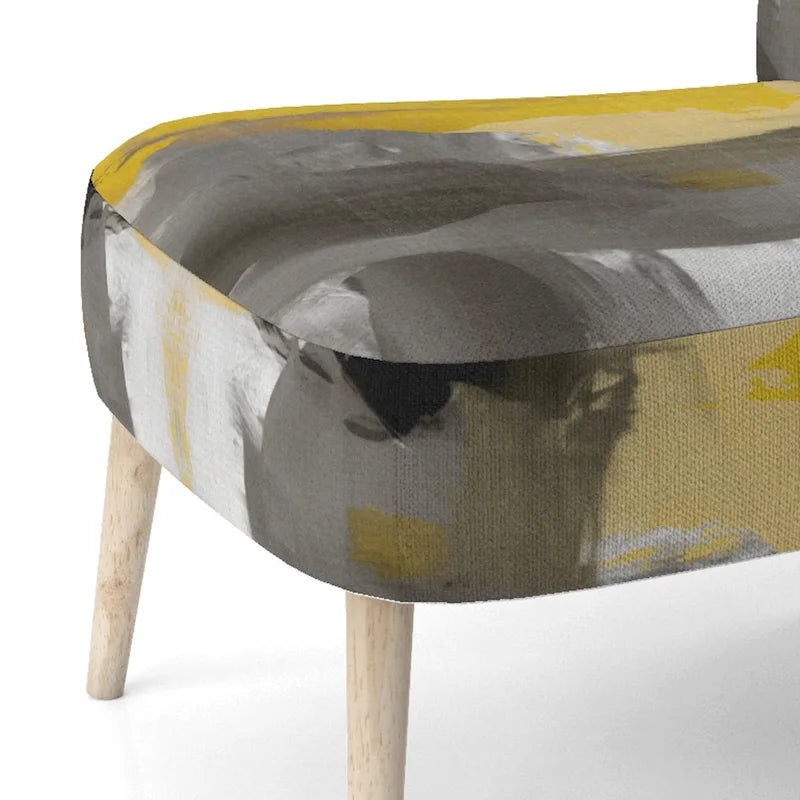 Upholstered Abstract Accent Chair & Arm Chair