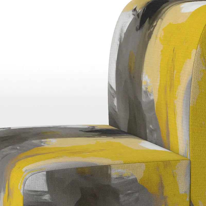 Upholstered Abstract Accent Chair & Arm Chair