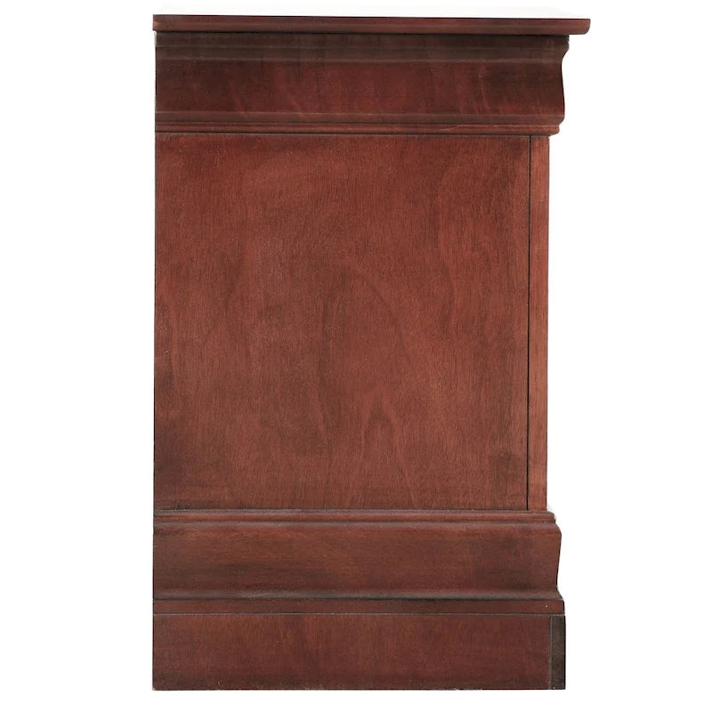 Traditional 2-Drawer Wood Nightstand