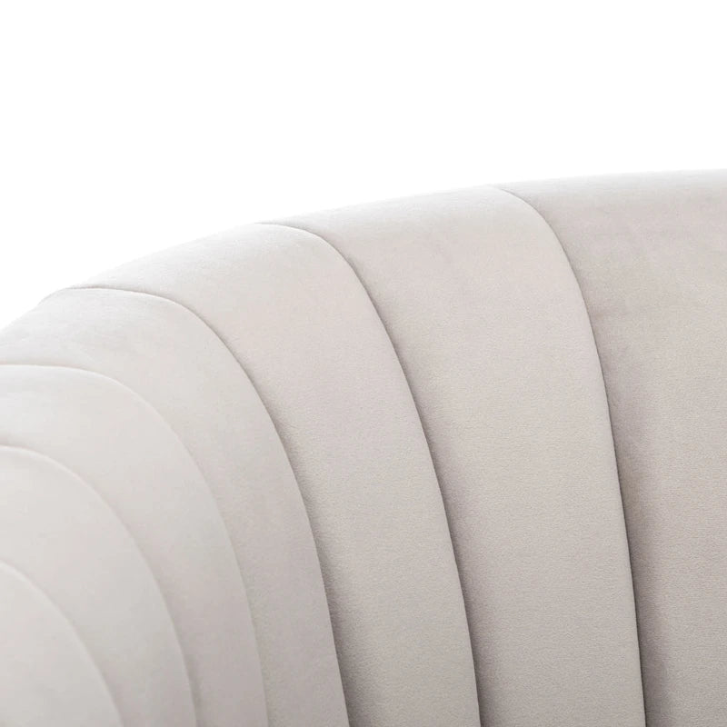 Swivel Channel Tufted Barrel Chair - 28W x 31D x 30H