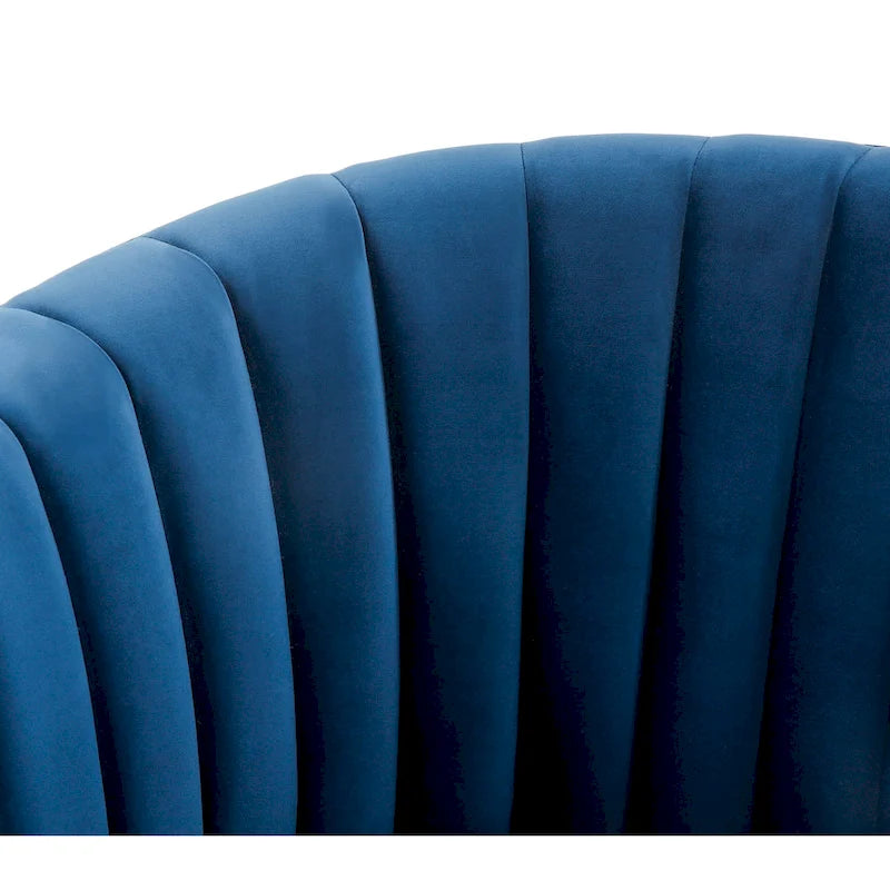 Swivel Channel Tufted Barrel Chair - 28W x 31D x 30H