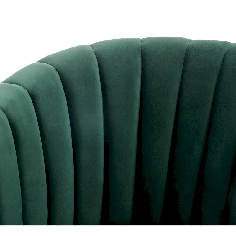 Swivel Channel Tufted Barrel Chair - 28W x 31D x 30H