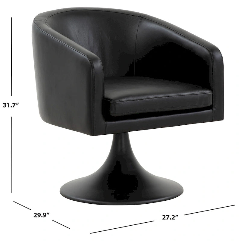 Pedestal Chair - 27.6" W x 29.7" D x 31.9" H