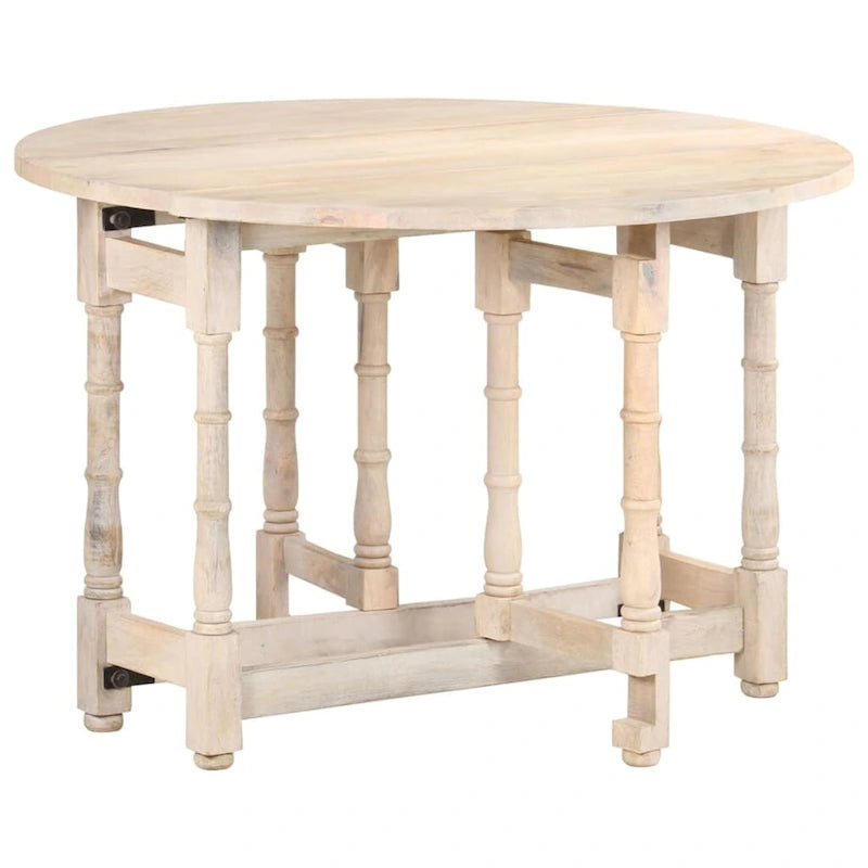 vidaXL Dining Table Kitchen Table Dining Room Table Round Solid Mango Wood