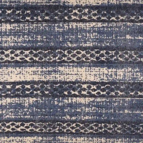 47 Antique Blue Distressed Rectangular Bench